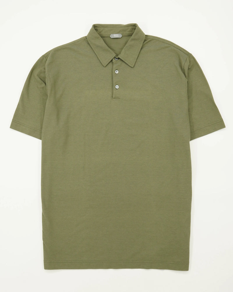 Zanone Polo Shirt Ice Cotton Green
