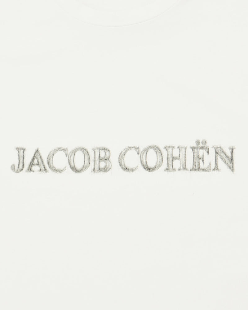 Jacob Cohen T-Shirt Stencil Logo White