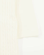 Gran Sasso Polo Shirt Cable Knit Cream