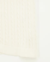 Gran Sasso Polo Shirt Cable Knit Cream