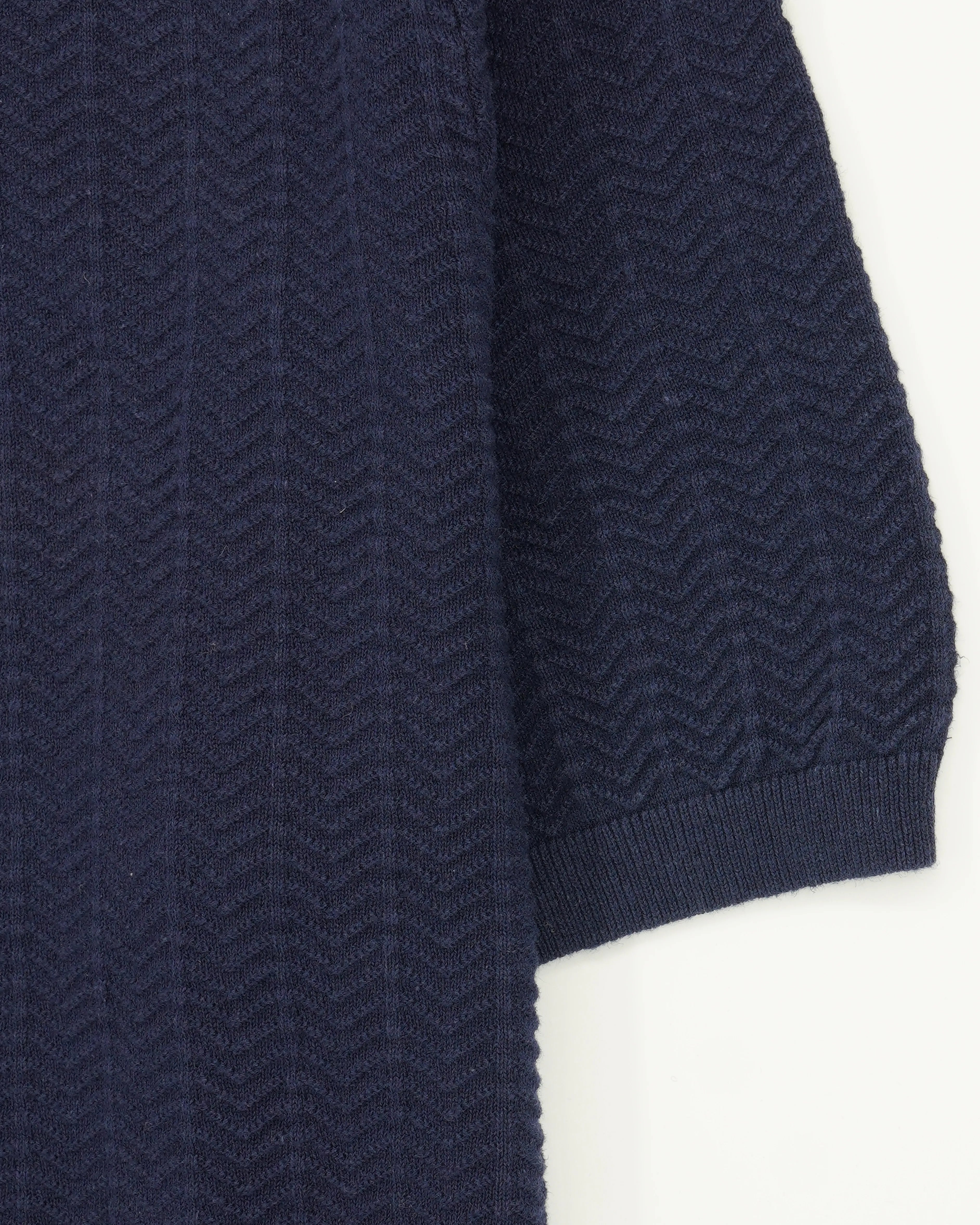 Stenströms Polo Shirt Chevron Navy