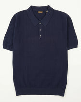 Stenströms Polo Shirt Chevron Navy