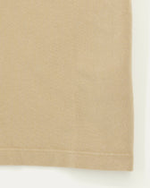 Polo Shirt Garment Dyed Pure Cotton Beige