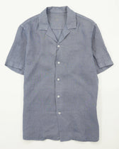 Altea Resort Shirt Pure Linen Medium Blue