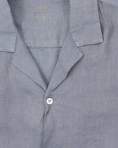 Altea Resort Shirt Pure Linen Medium Blue