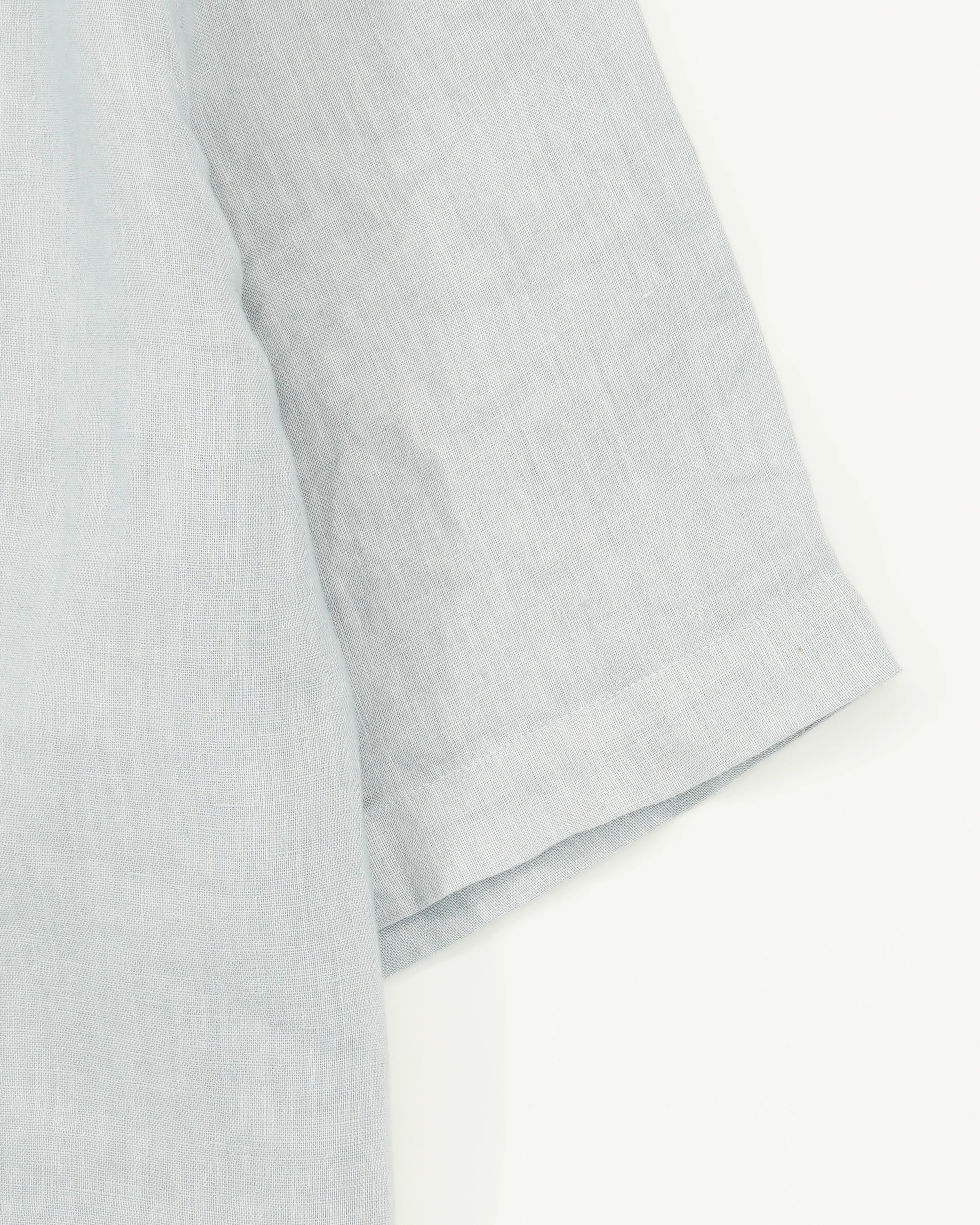 Altea Resort Shirt Pure Linen Light Blue