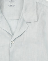 Altea Resort Shirt Pure Linen Light Blue