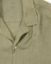 Altea Resort Shirt Pure Linen Green