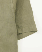 Altea Resort Shirt Pure Linen Green