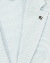 Gran Sasso Knitted Jacket Linen Cotton Light Blue