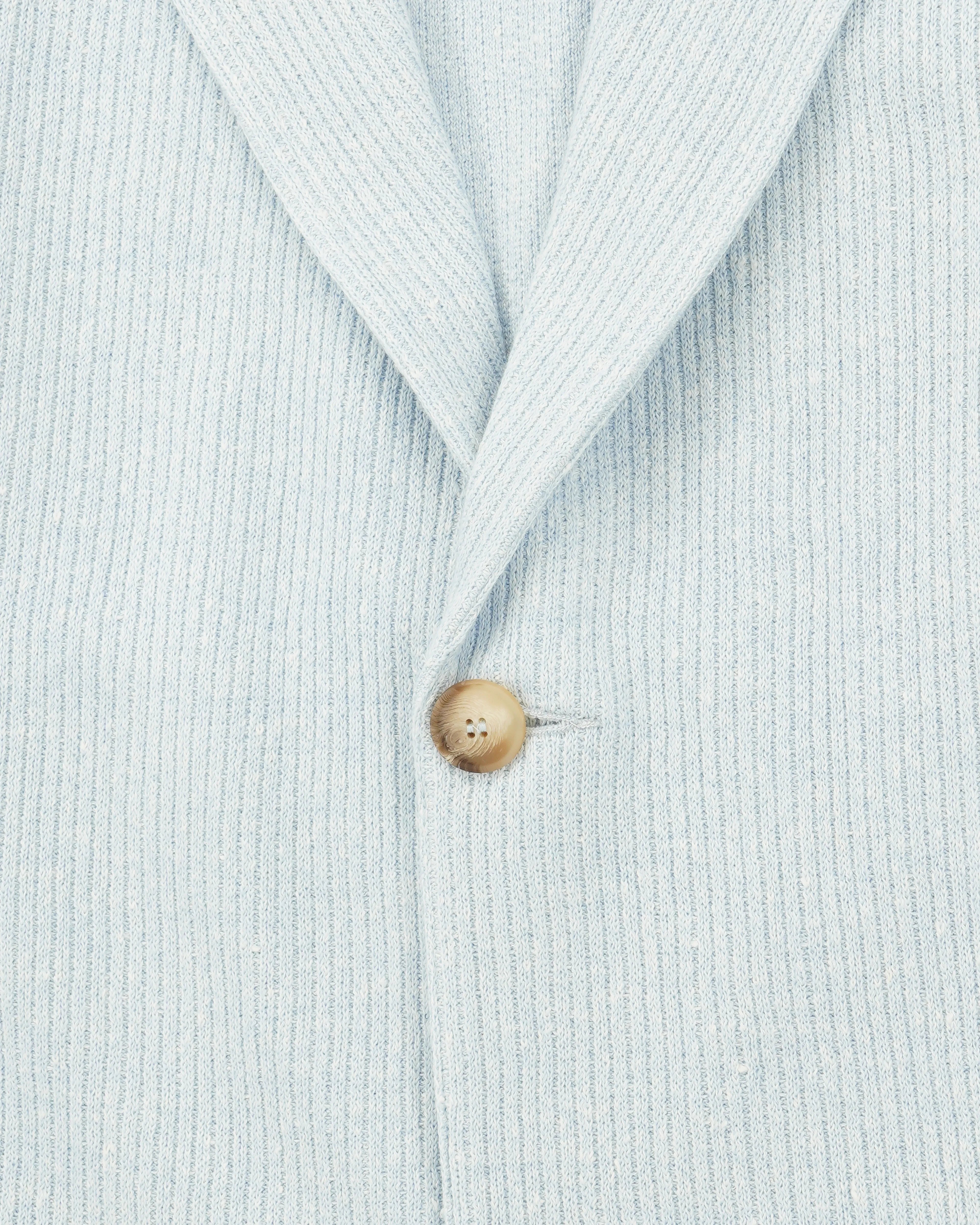 Gran Sasso Knitted Jacket Linen Cotton Light Blue