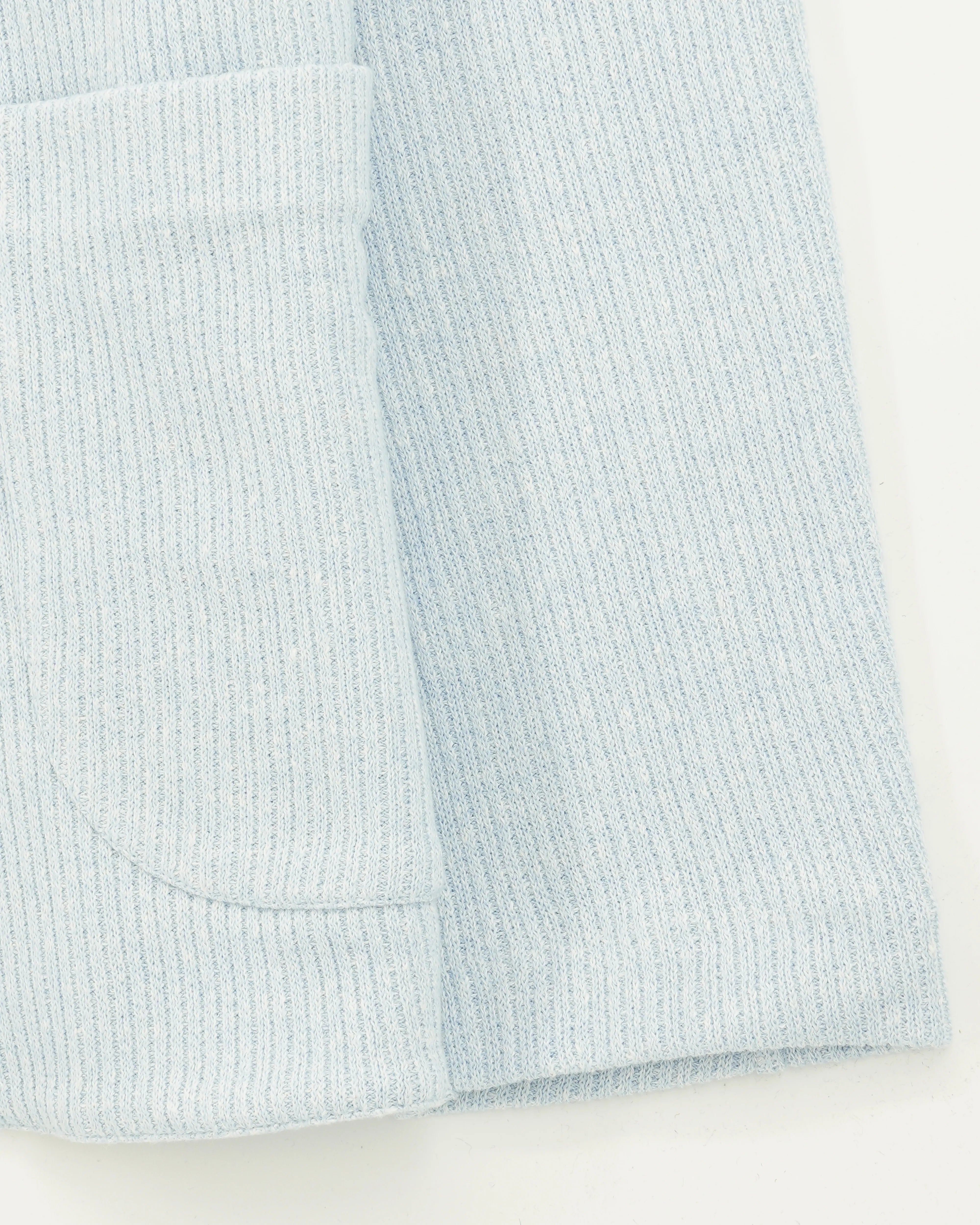 Gran Sasso Knitted Jacket Linen Cotton Light Blue