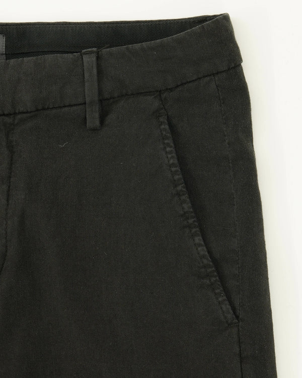 Dondup Gaubert Linen Blend Stretch Black