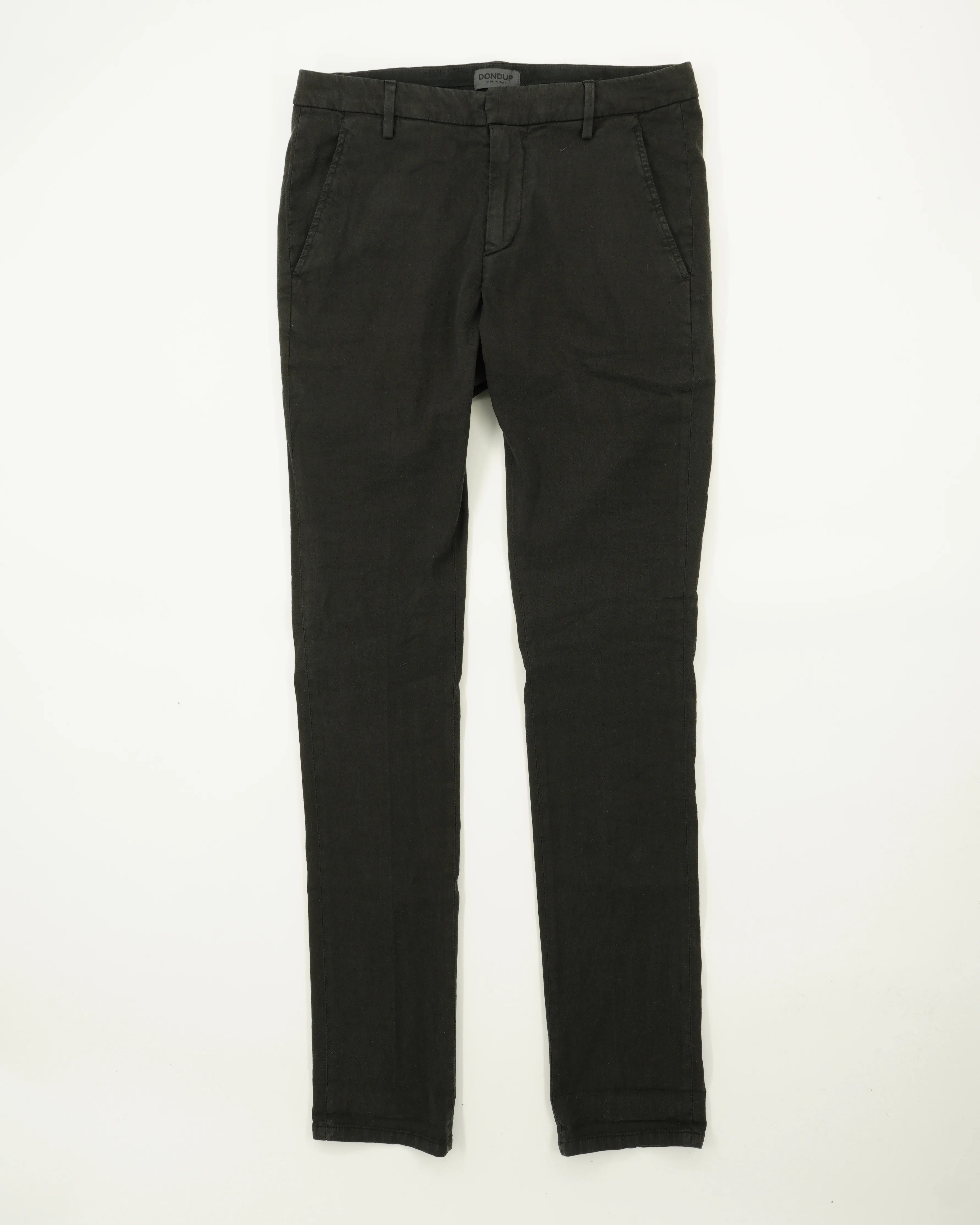 Dondup Gaubert Linen Blend Stretch Black