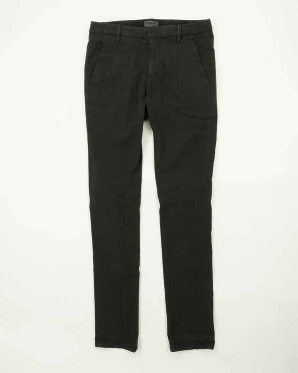 Dondup Gaubert Linen Blend Stretch Black