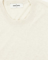 Gran Sasso Knitted T-Shirt Fresh Cotton Stone