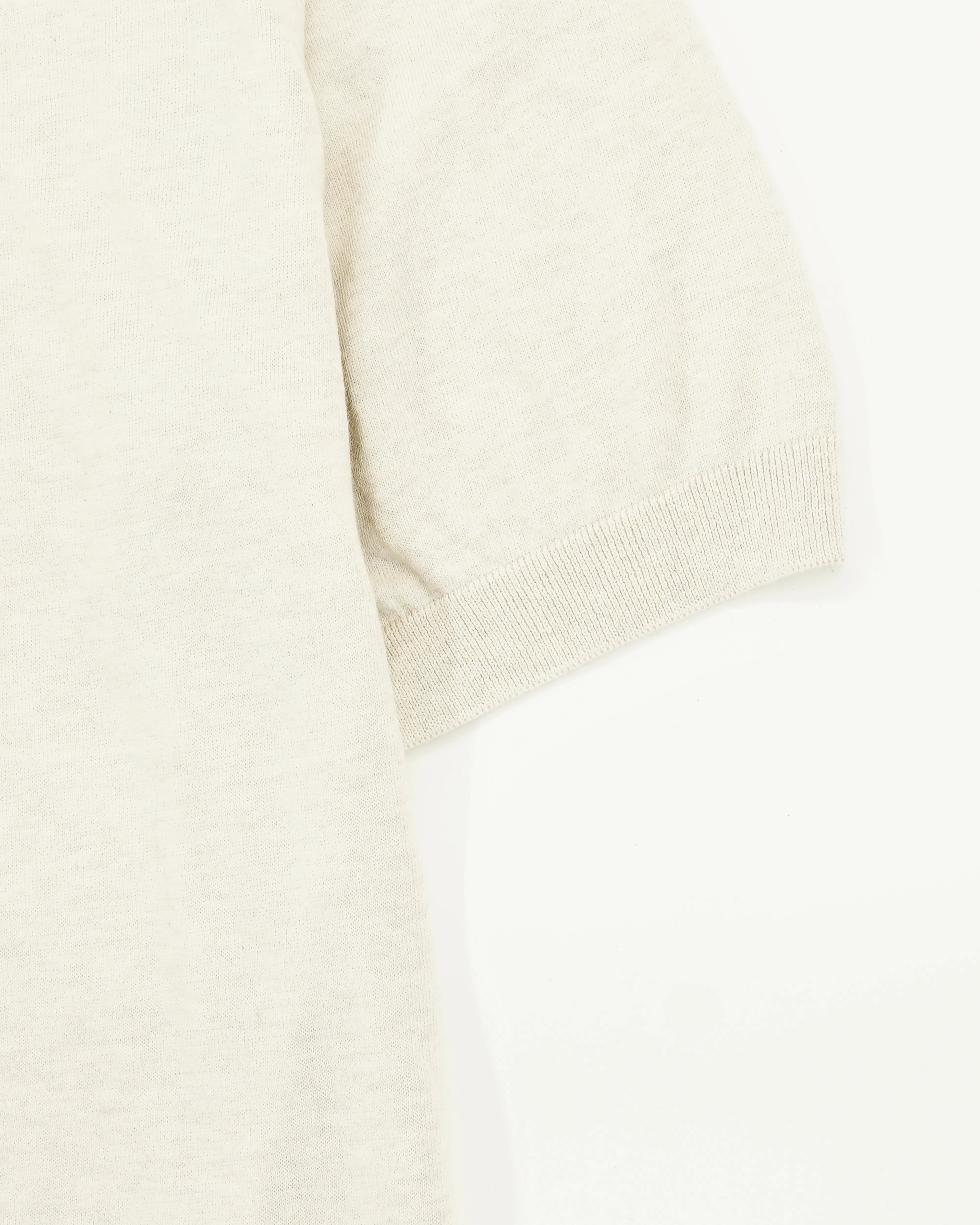 Gran Sasso Knitted T-Shirt Fresh Cotton Stone