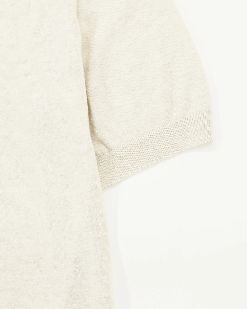Gran Sasso Knitted T-Shirt Fresh Cotton Stone