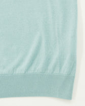 Gran Sasso Knitted T-Shirt Pure Silk Mediterranean Blue