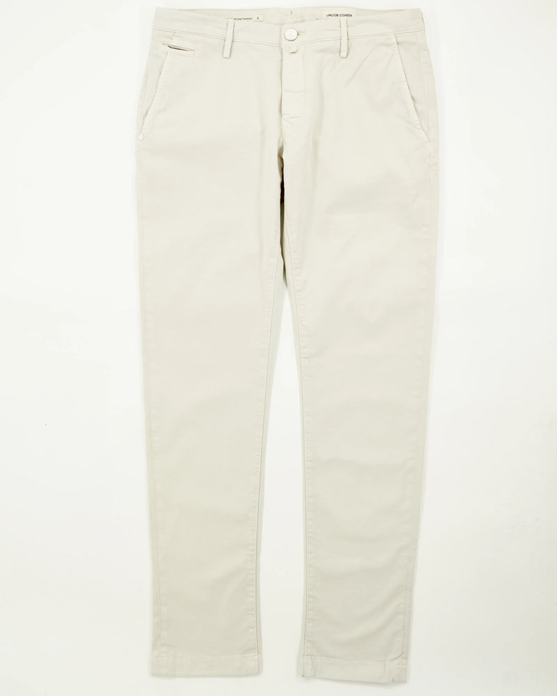 Jacob Cohen Bobby Gabardine Stretch Off White