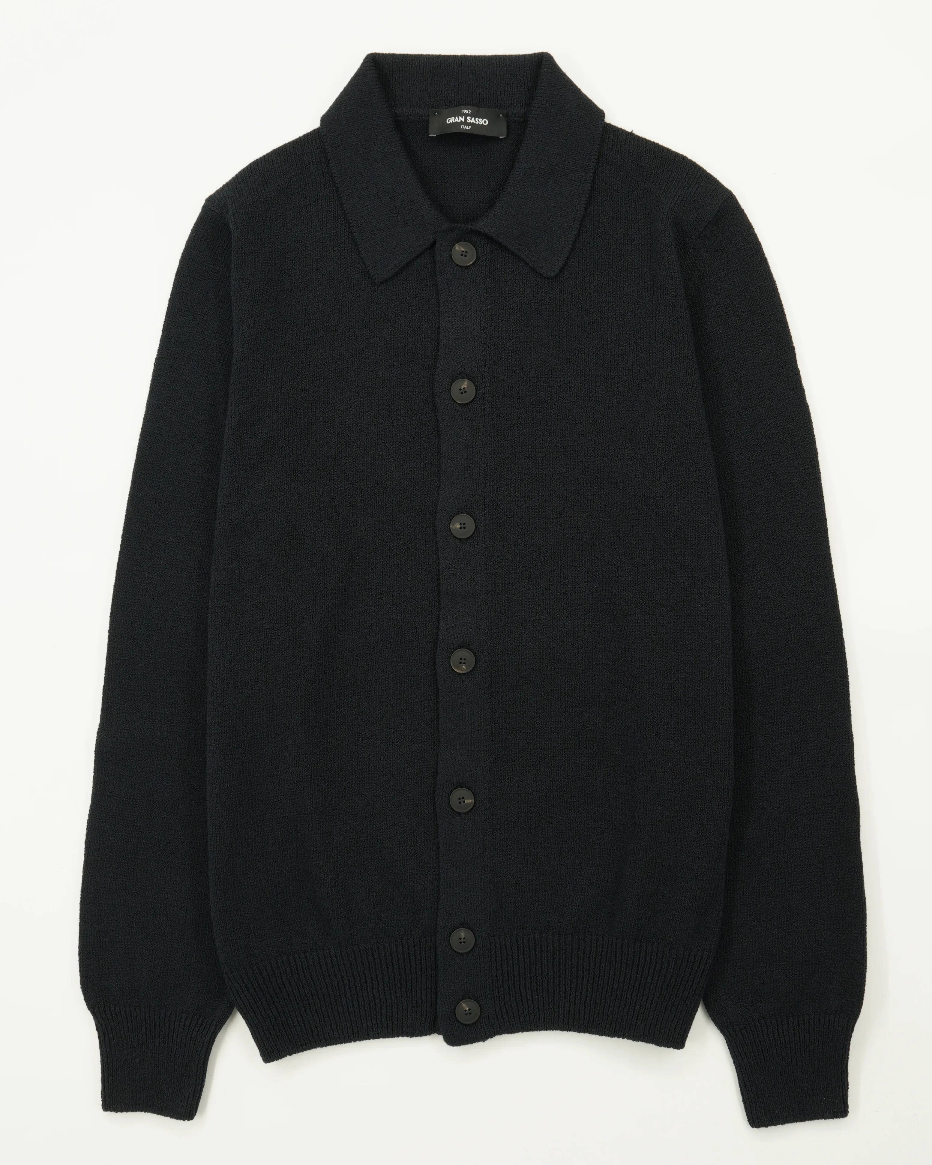 Gran Sasso Cardigan Cotton Cashmere Navy
