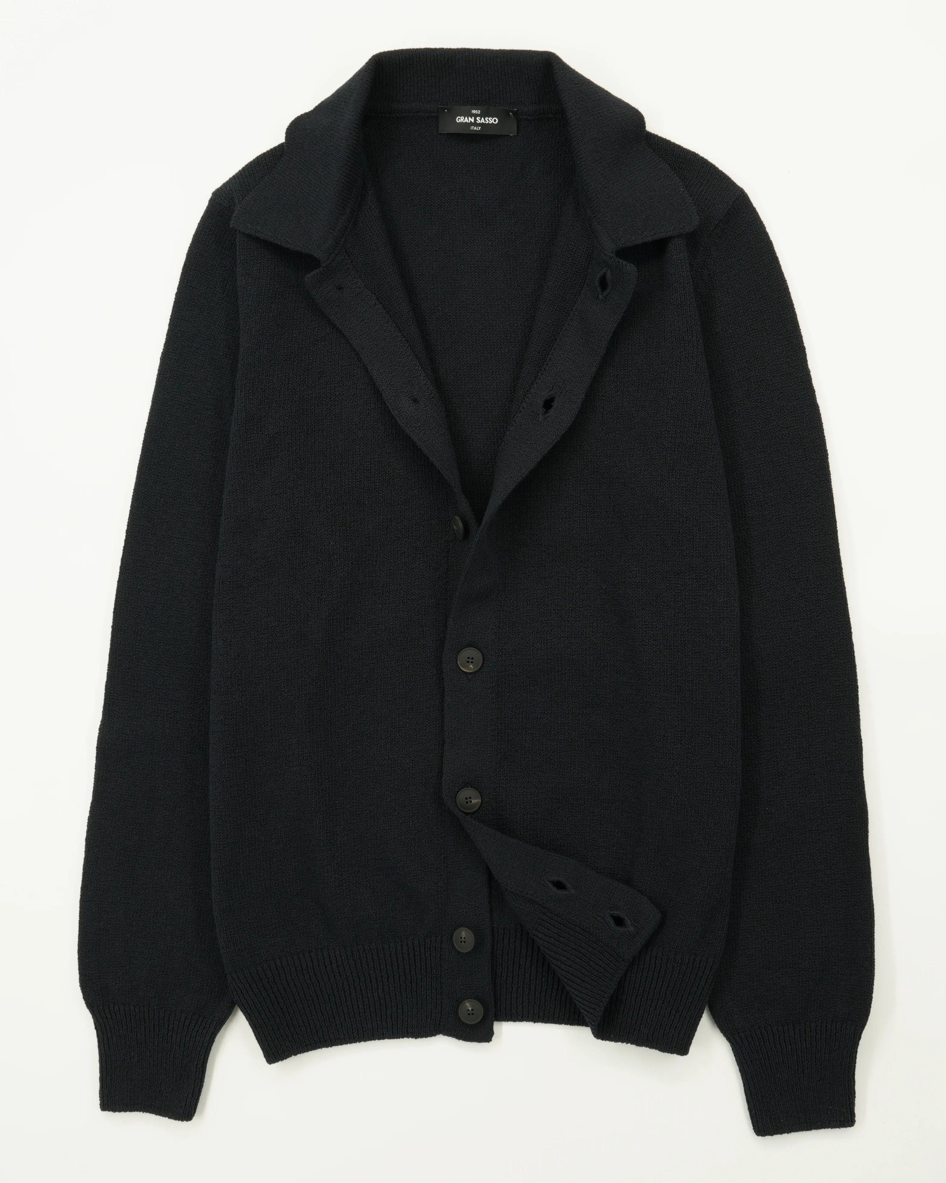 Gran Sasso Cardigan Cotton Cashmere Navy | Ranwald