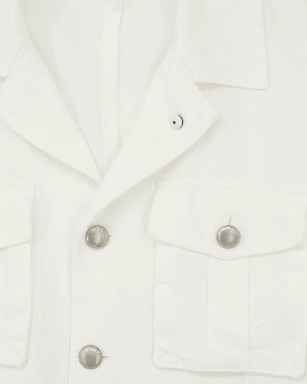 LBM Safari Jacket Pure Linen White