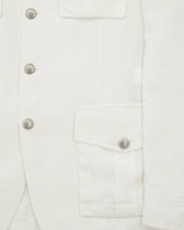 LBM Safari Jacket Pure Linen White