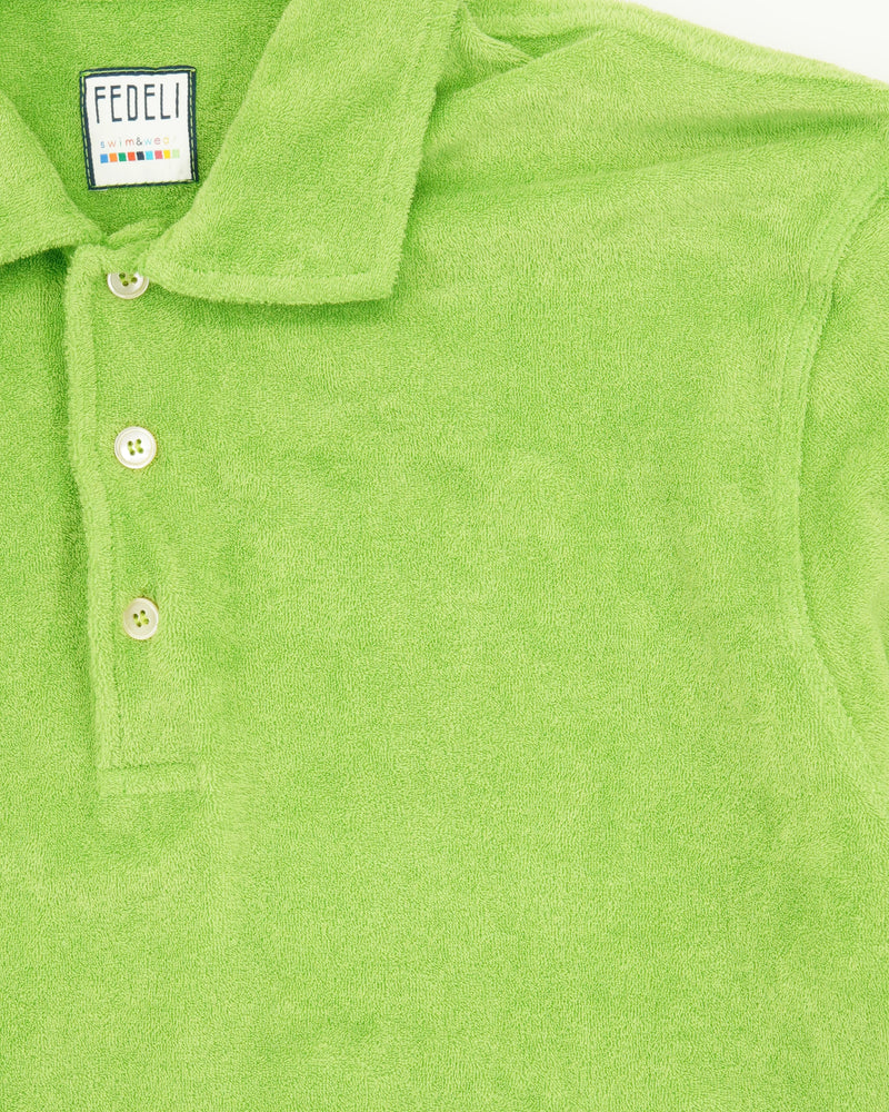 Fedeli Polo Shirt Terry Green
