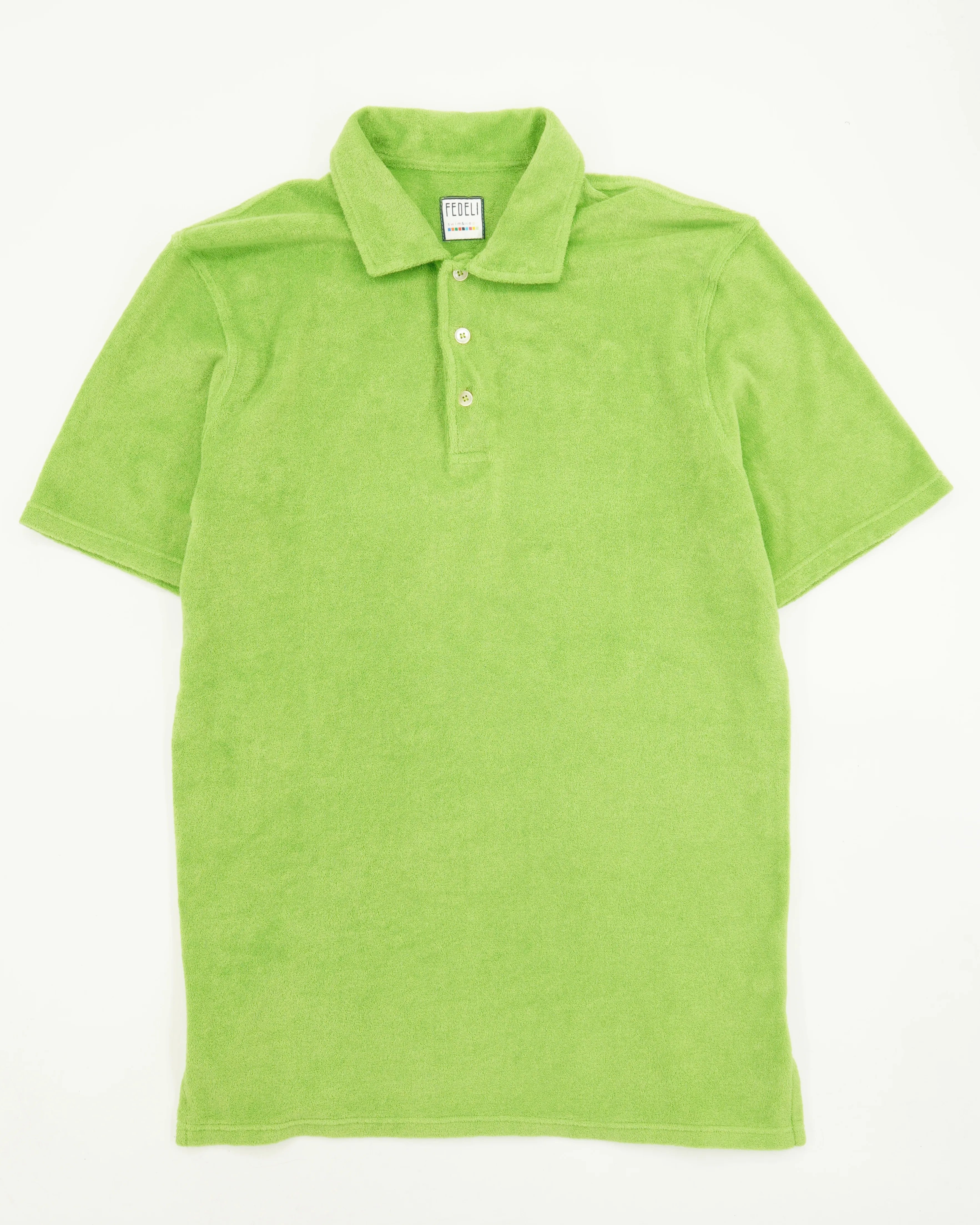 Fedeli Polo Shirt Terry Green