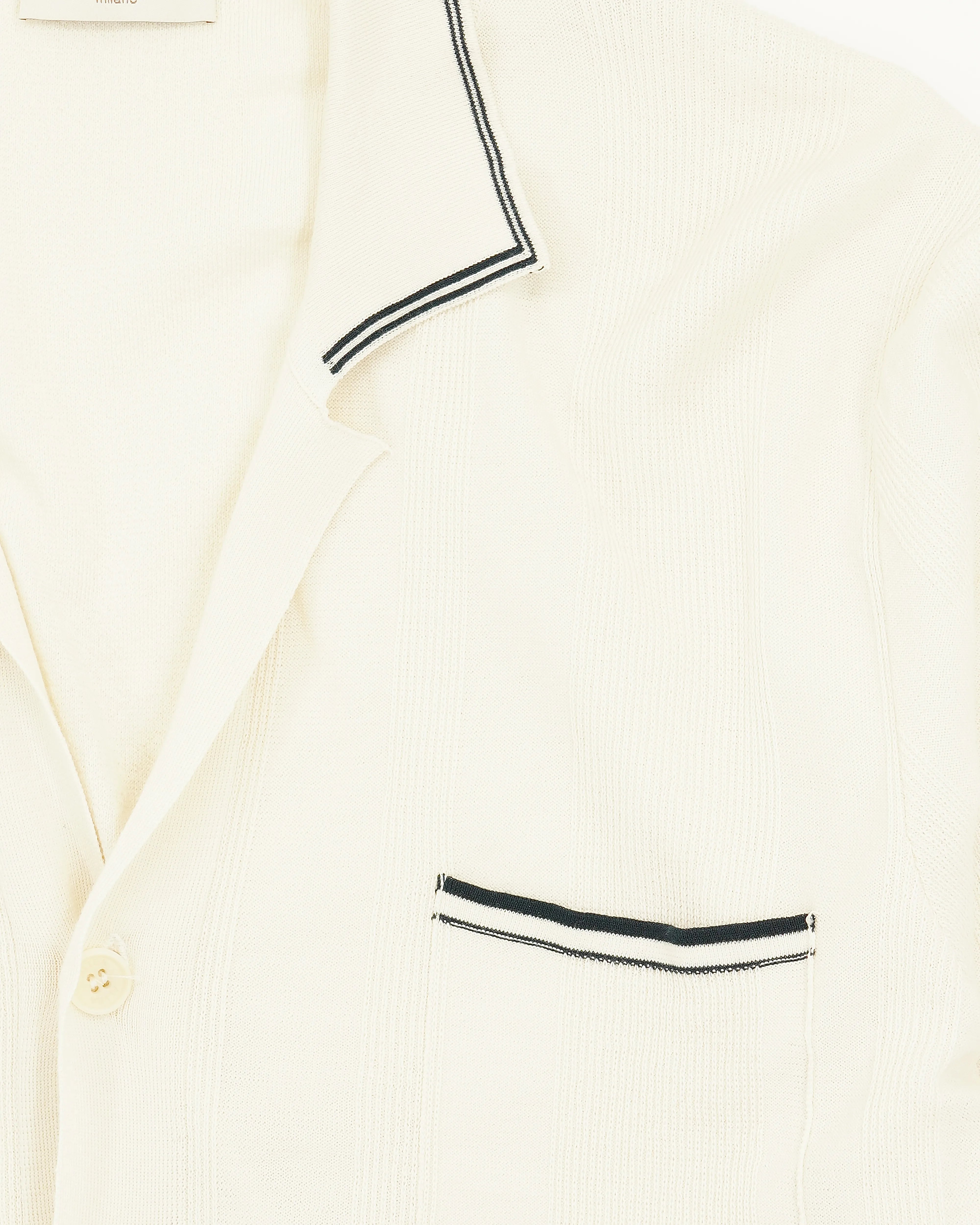 Altea Resort Shirt Pure Cotton Cream White
