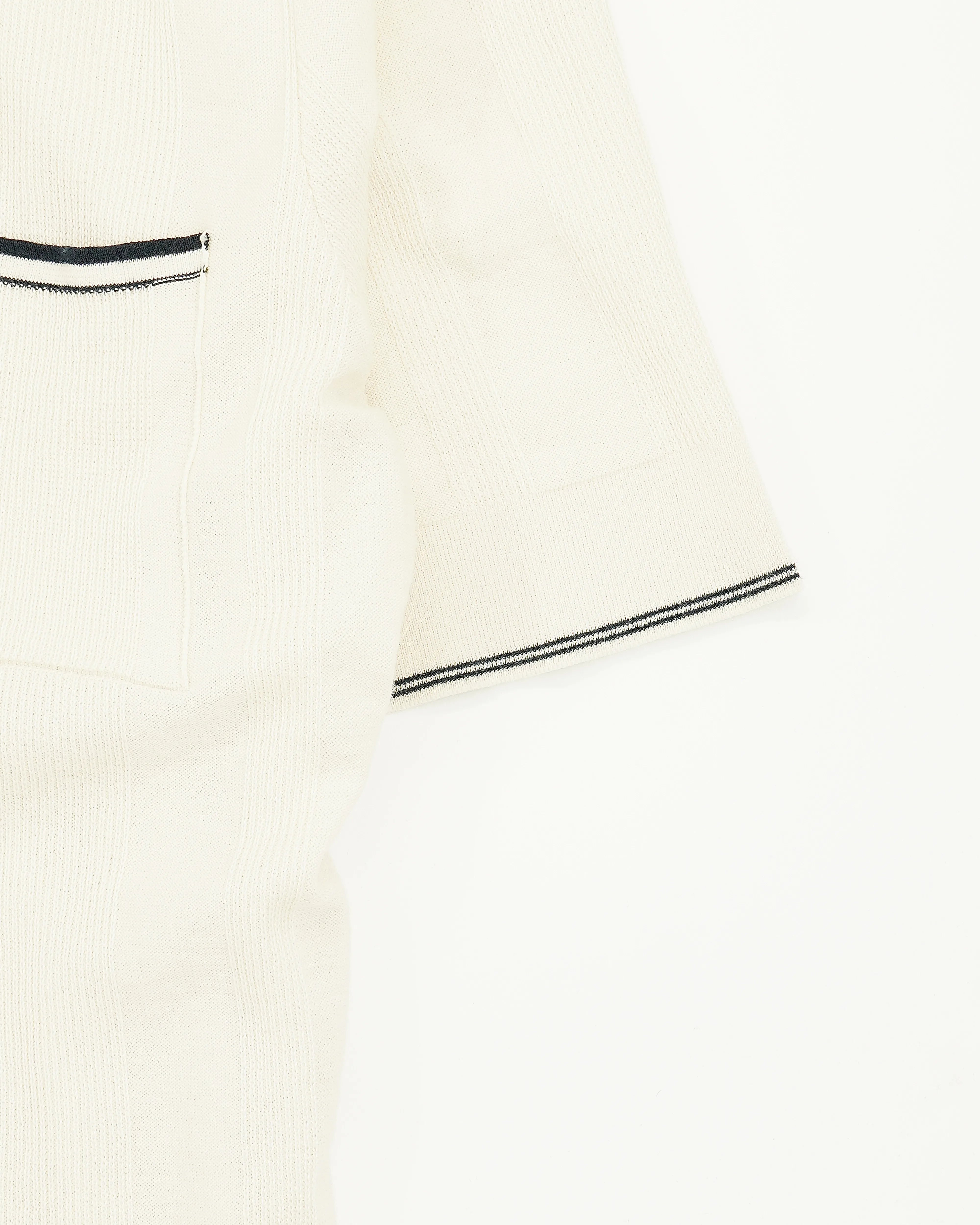 Altea Resort Shirt Pure Cotton Cream White
