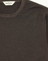 Gran Sasso Crewneck Garment Dyed Merino Wool Brown