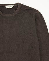 Gran Sasso Crewneck Garment Dyed Merino Wool Brown