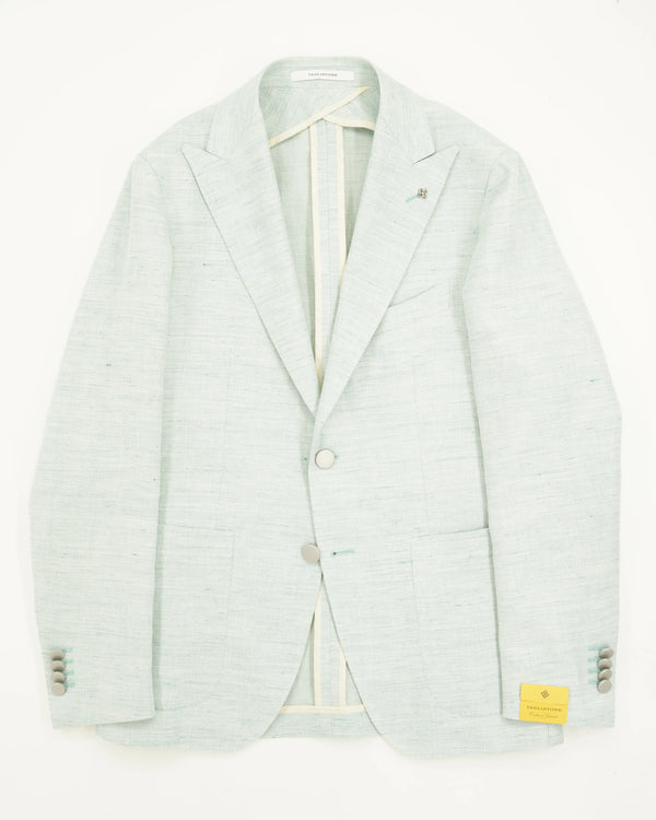 Tagliatore Jacket Linen Cotton Light Green