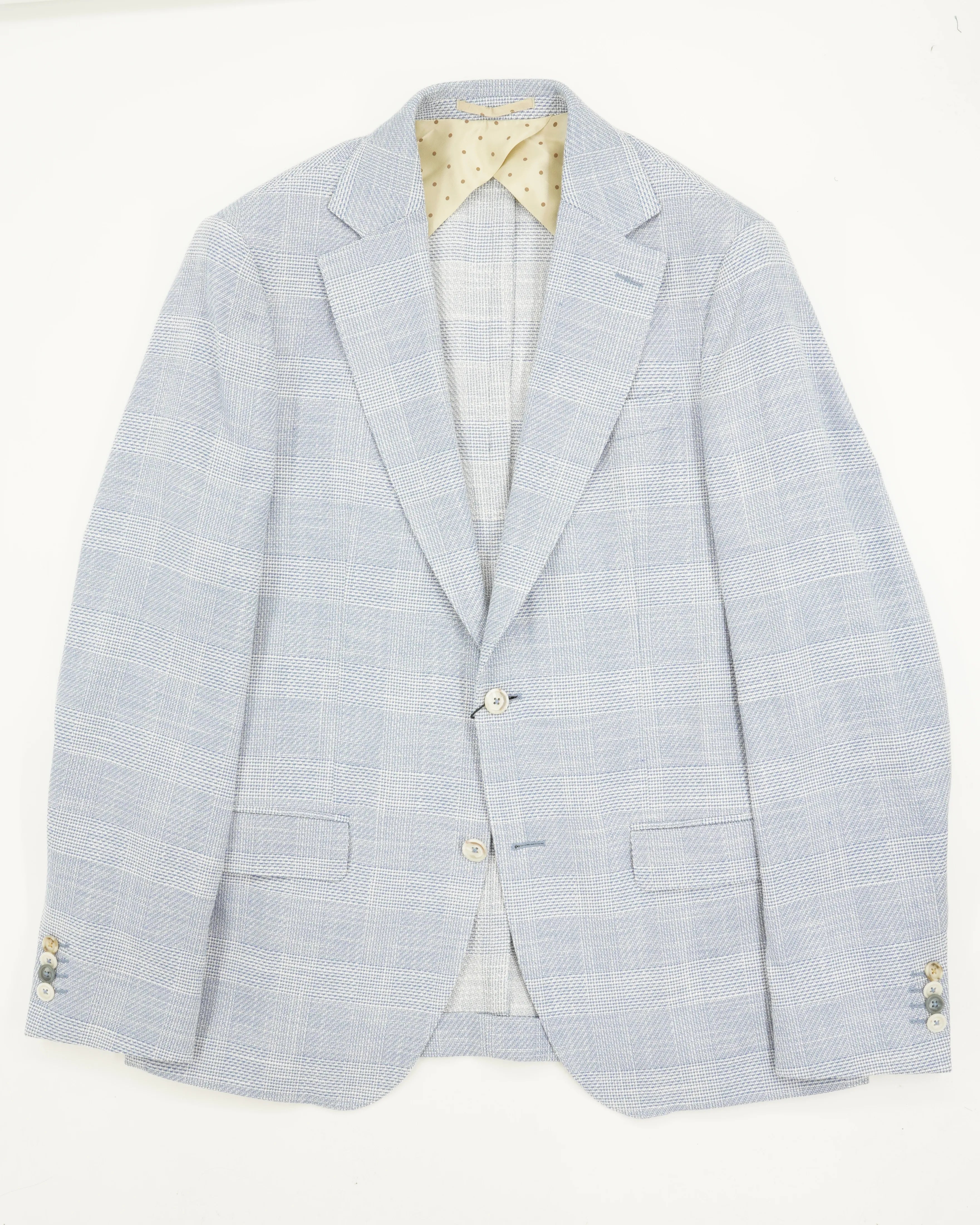 Sand Copenhagen Jacket Check Light Blue