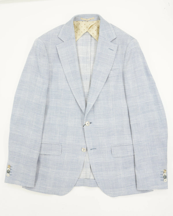 Sand Copenhagen Jacket Check Light Blue