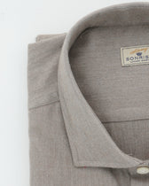 Sonrisa Shirt Cotton Lyocell Chevron Beige