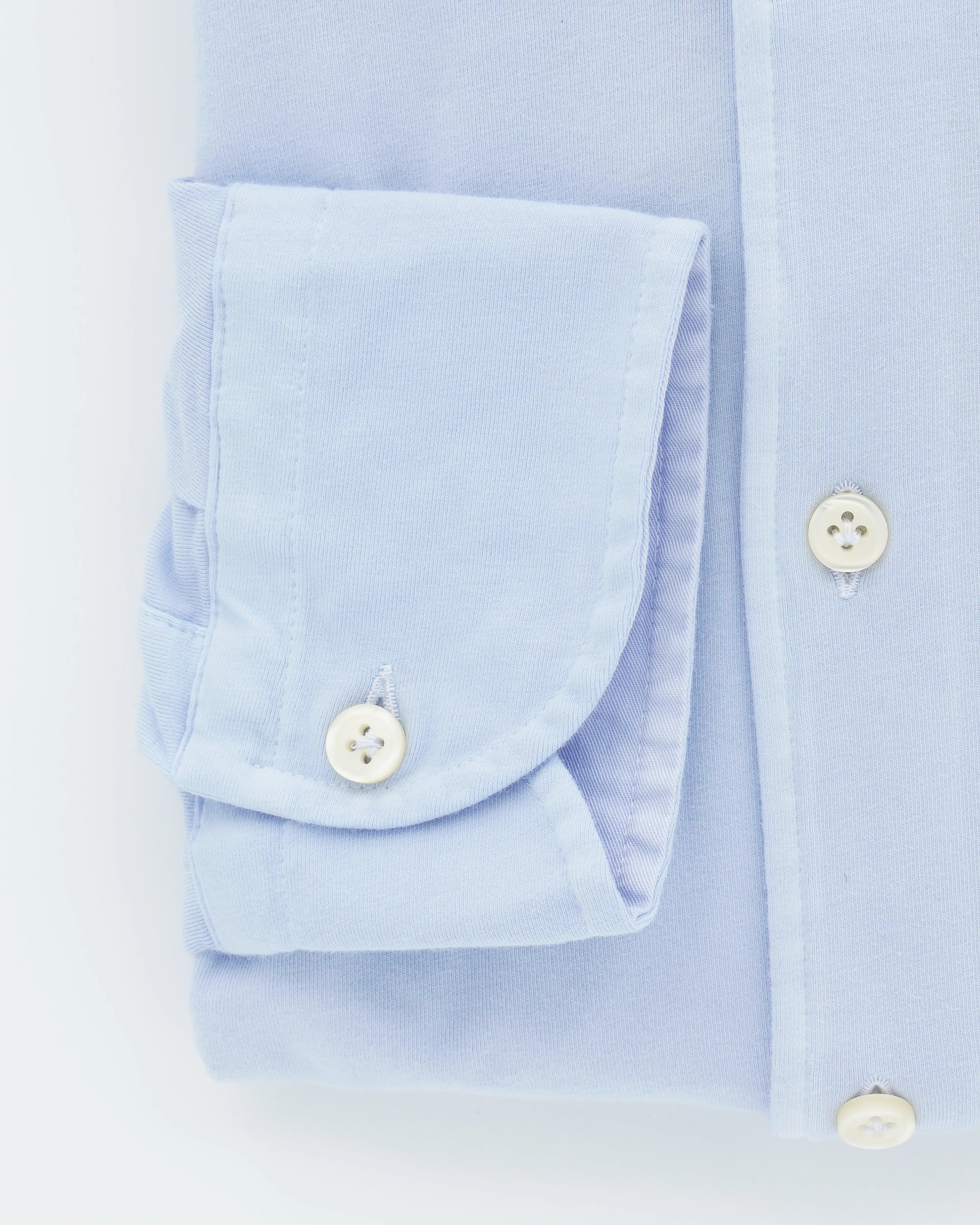 Sonrisa Shirt Washed Cotton Jersey Light Blue