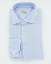 Sonrisa Shirt Washed Cotton Jersey Light Blue