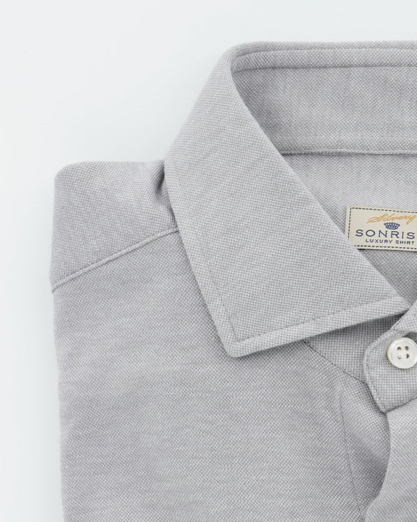 Sonrisa Shirt Lyocell Stretch Jersey Light Grey
