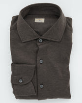 Sonrisa Shirt Lyocell Stretch Jersey Brown