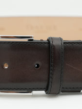 Doucals Belt Adjustable Leather Dark Brown