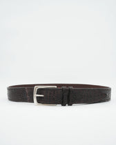 Gavazzeni Belt Crocodile Dark Brown