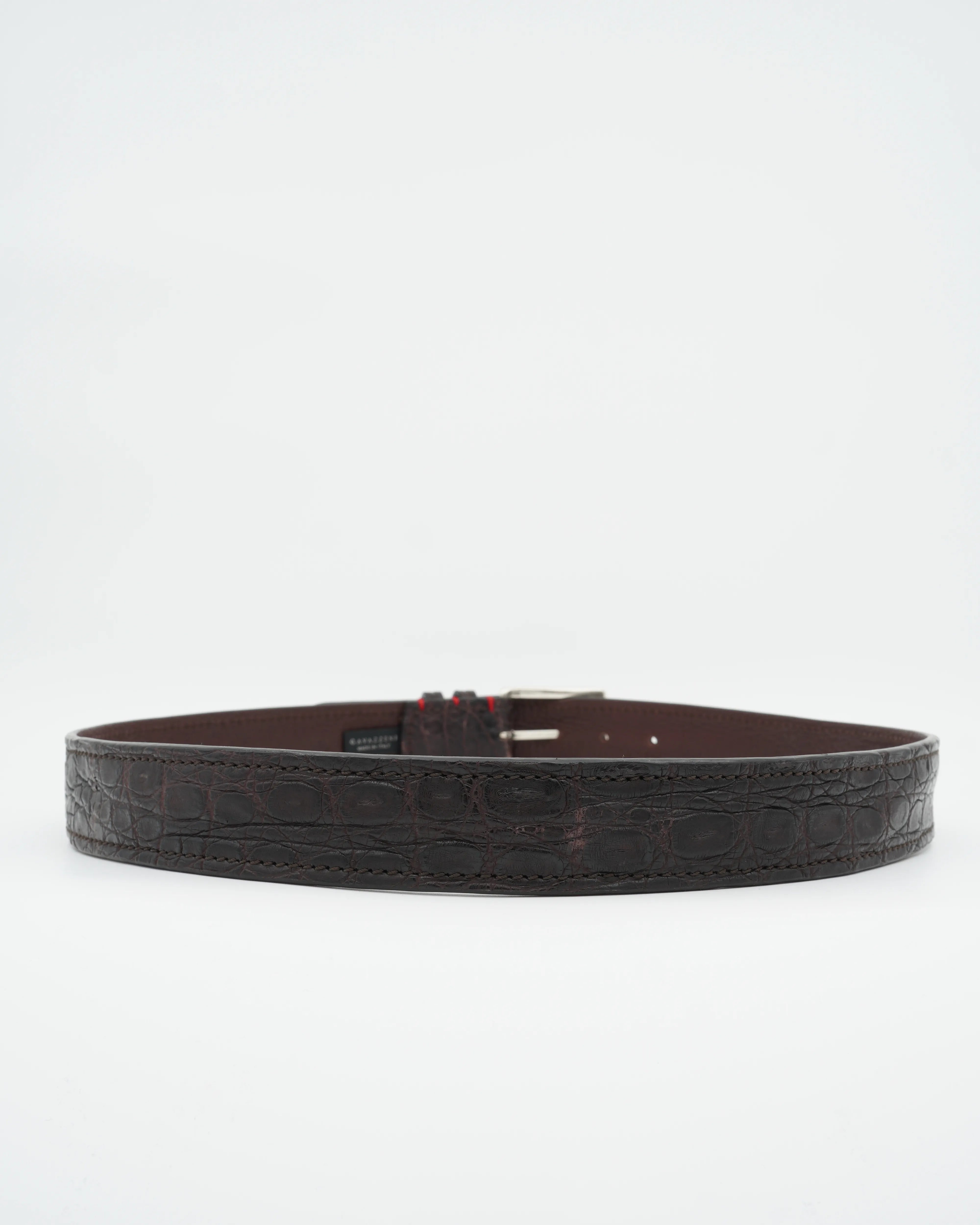 Gavazzeni Belt Crocodile Dark Brown