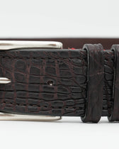 Gavazzeni Belt Crocodile Dark Brown