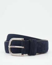 Thomas Belt Adjustable Suede Navy