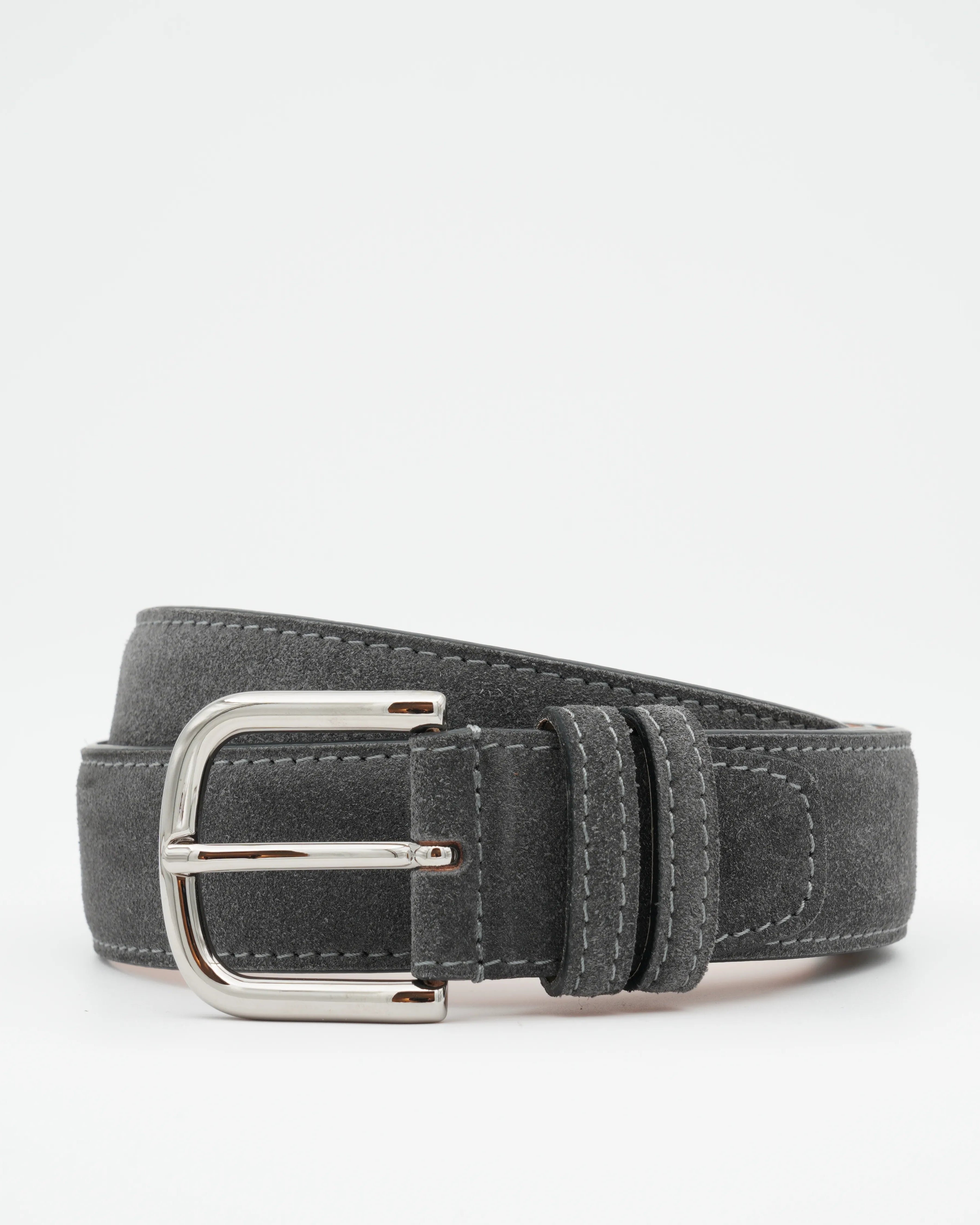 Thomas Belt Adjustable Suede Gray