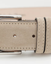 Thomas Belt Adjustable Suede Light Beige
