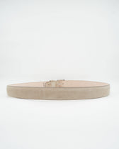 Thomas Belt Adjustable Suede Light Beige
